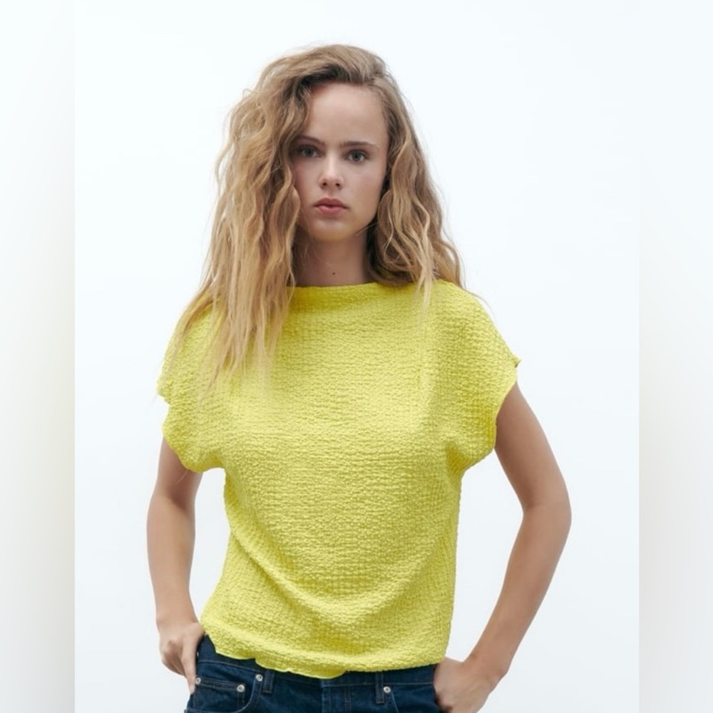Zara textured top